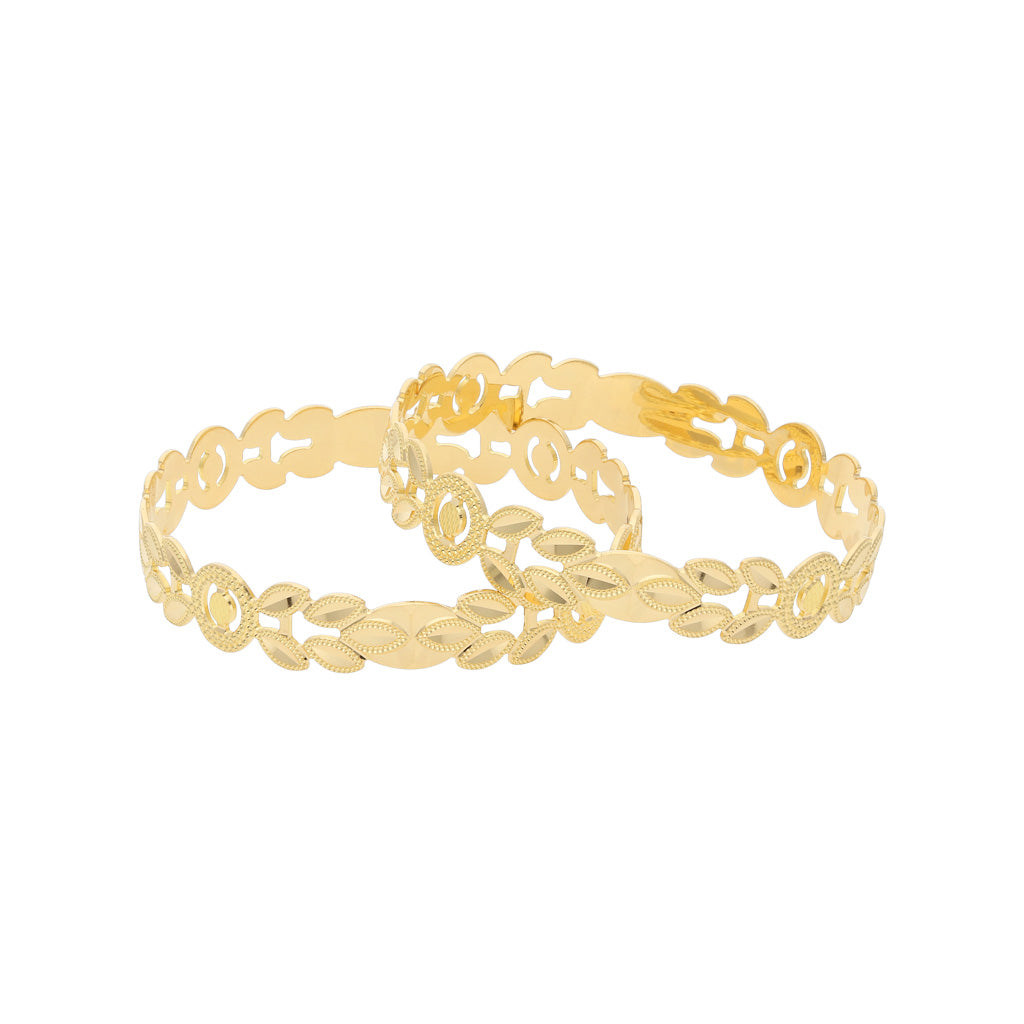 22k Plain Gold Bangles JG-2103-00567