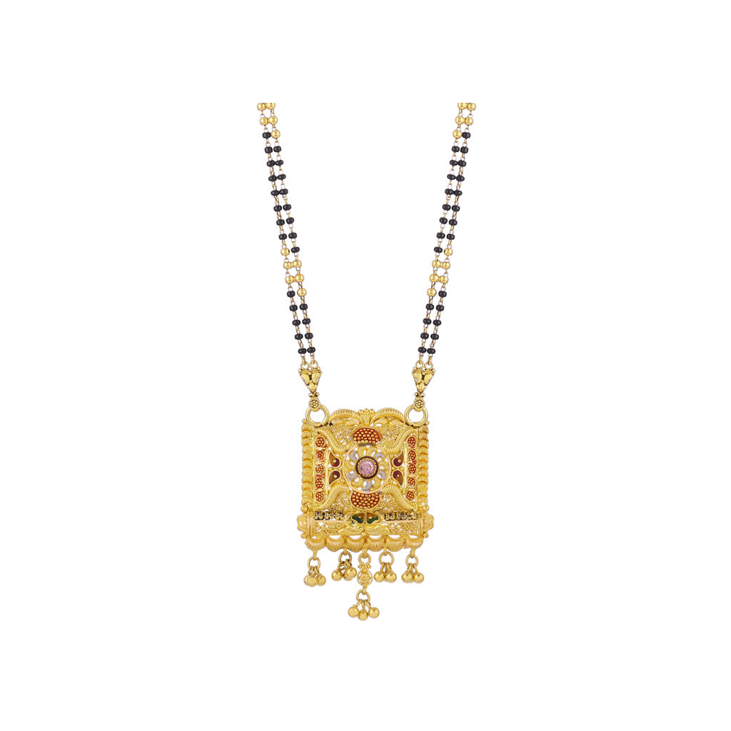 22k Plain Gold Mangalsutra JG-2107-01647