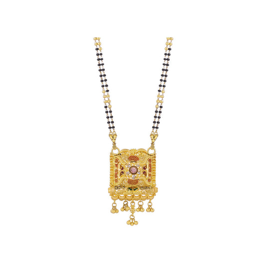 22k Plain Gold Mangalsutra JG-2107-01647