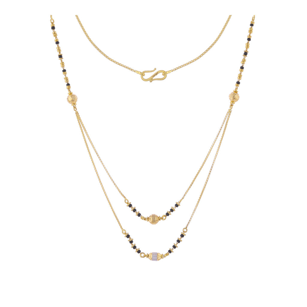 22k Plain Gold Mangalsutra JG-2107-01768