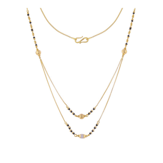 22k Plain Gold Mangalsutra JG-2107-01768