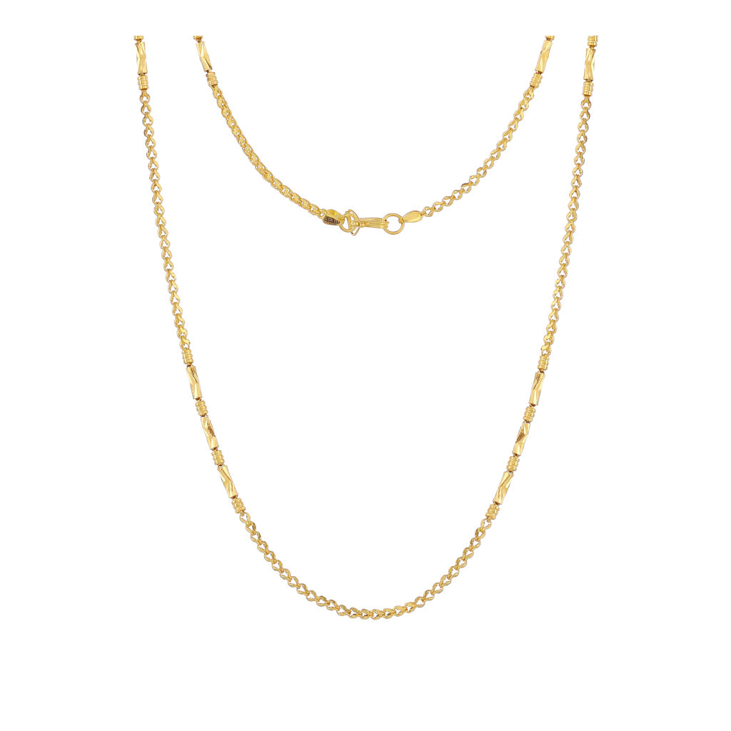 22k Plain Gold Chain JG-2107-01810