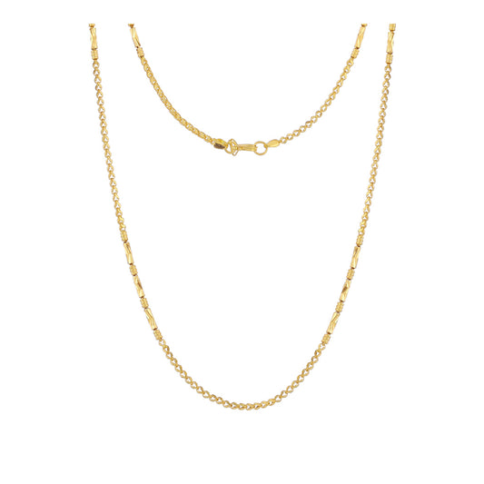 22k Plain Gold Chain JG-2107-01810