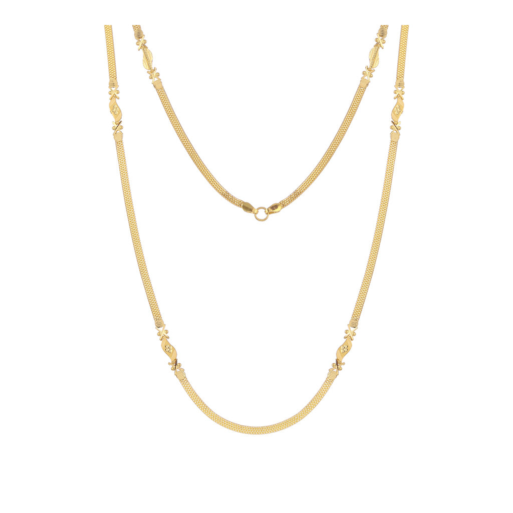 22k Plain Gold Chain JG-2107-01877