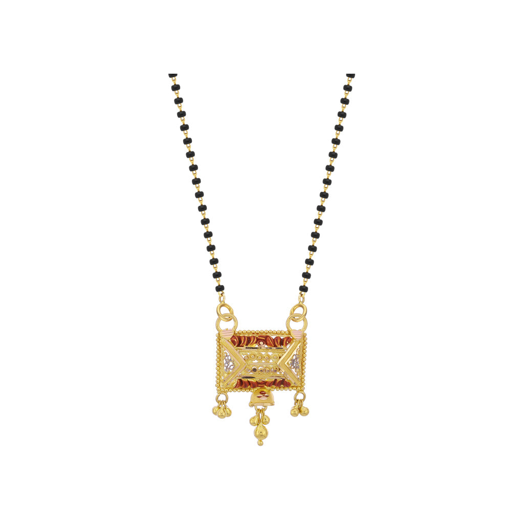 22k Plain Gold Mangalsutra JG-2107-01984