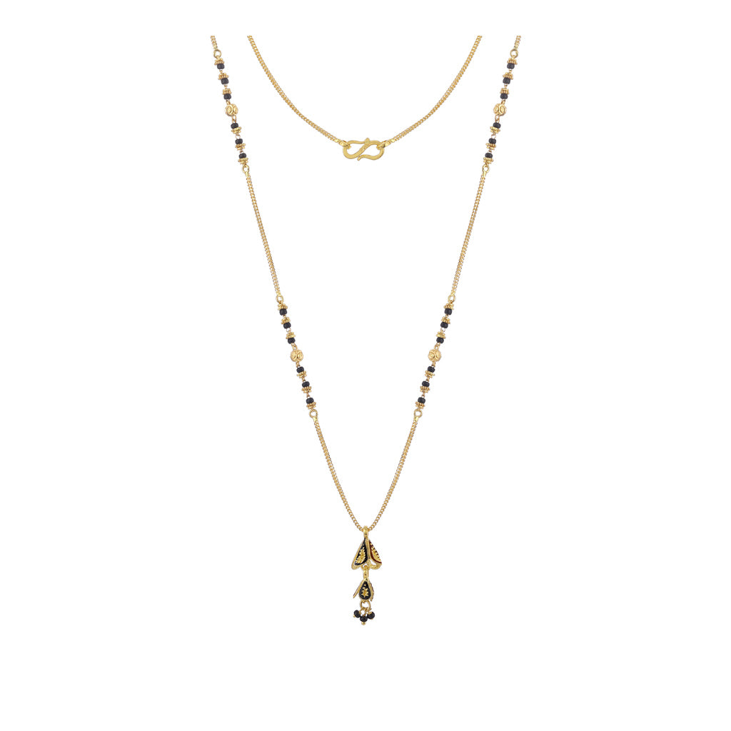 22k Plain Gold Mangalsutra JG-2107-02179