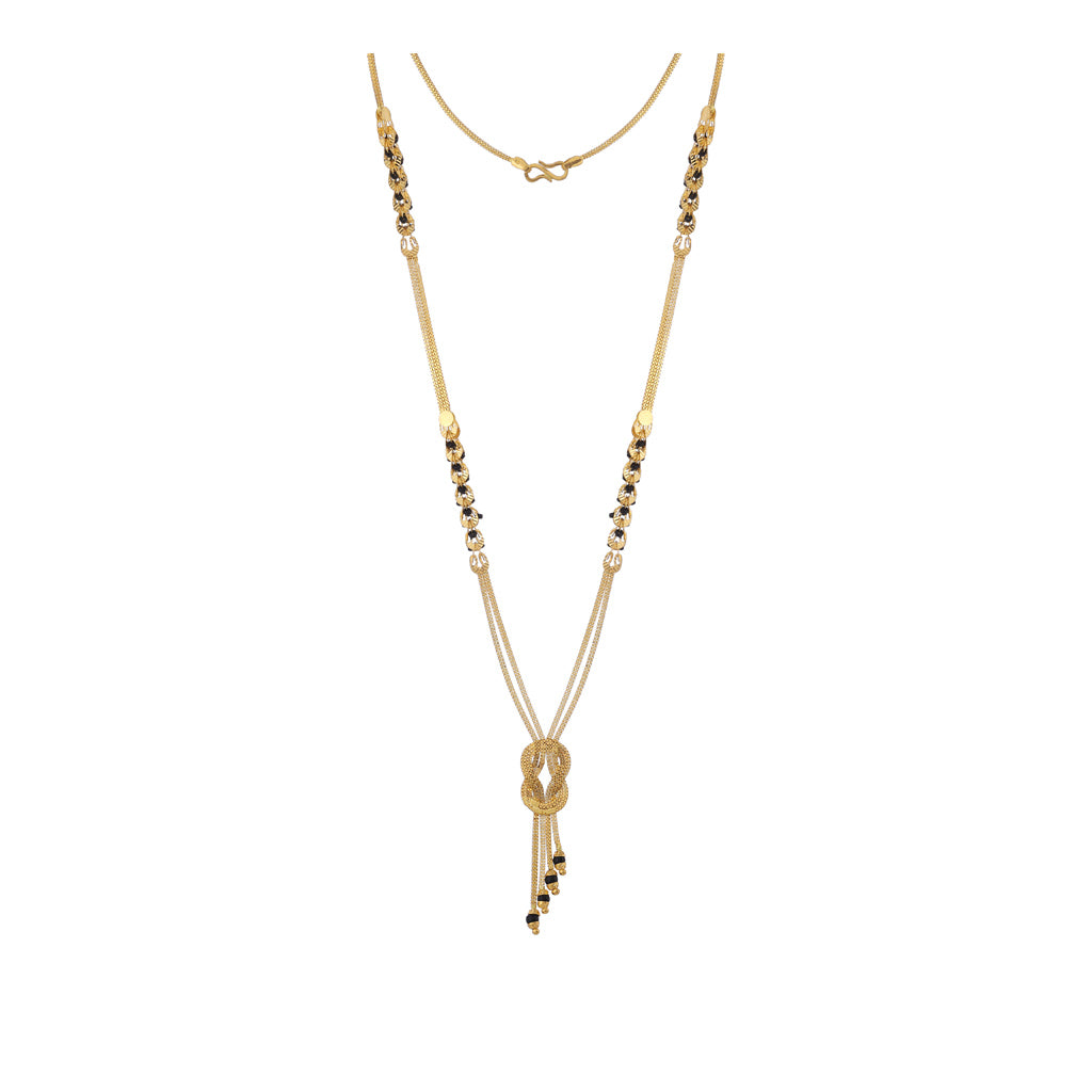 22k Plain Gold Mangalsutra JG-2107-02180