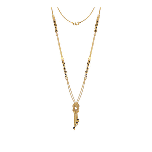 22k Plain Gold Mangalsutra JG-2107-02180