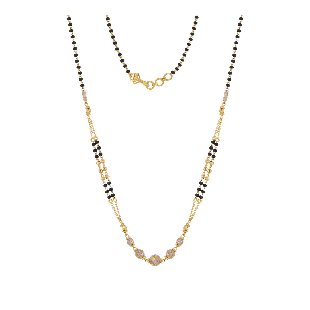 22k Plain Gold Mangalsutra JG-2107-02790