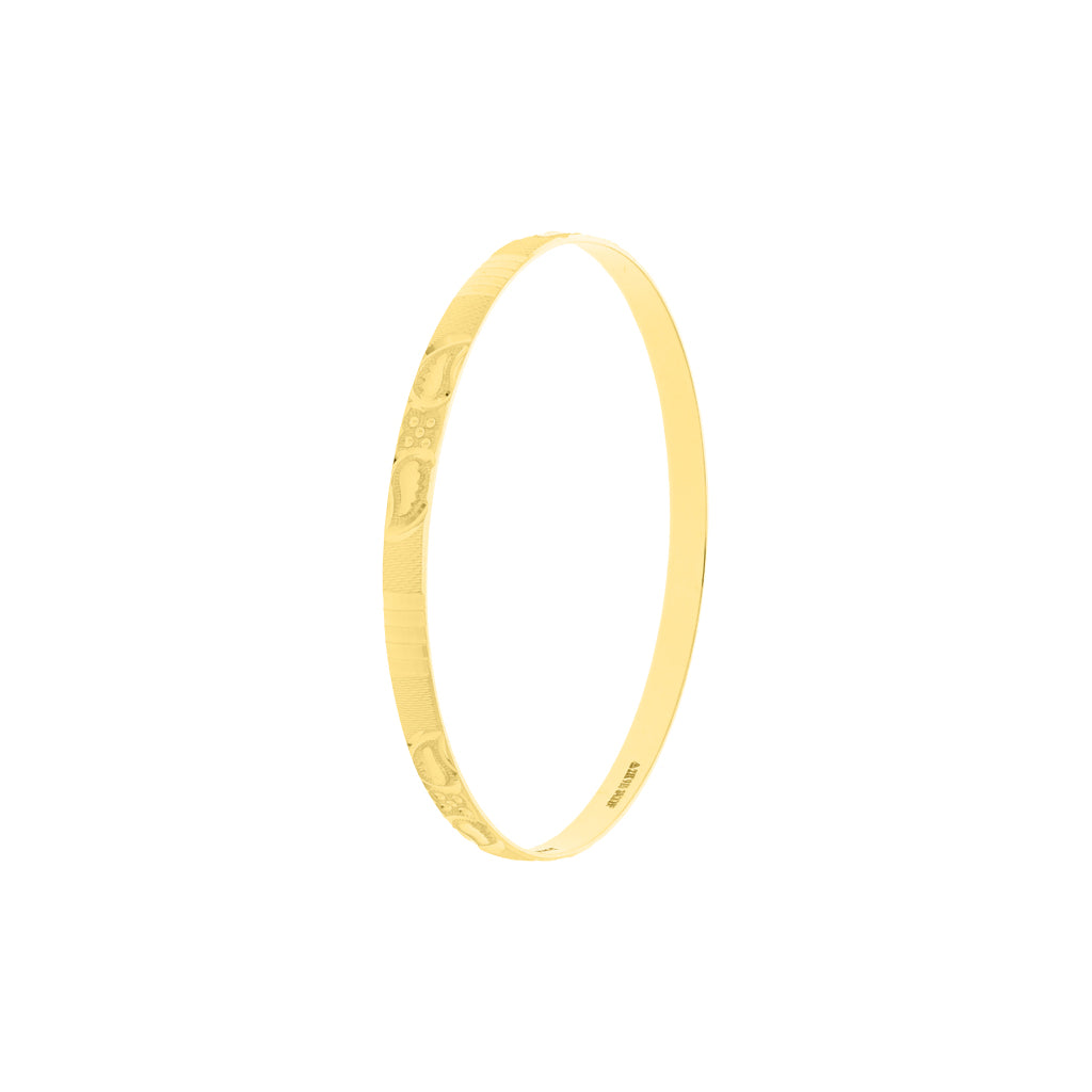 22k Plain Gold Bangles JG-2108-02849