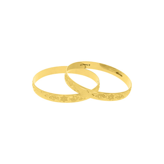 22k Plain Gold Bangles JG-2108-02851