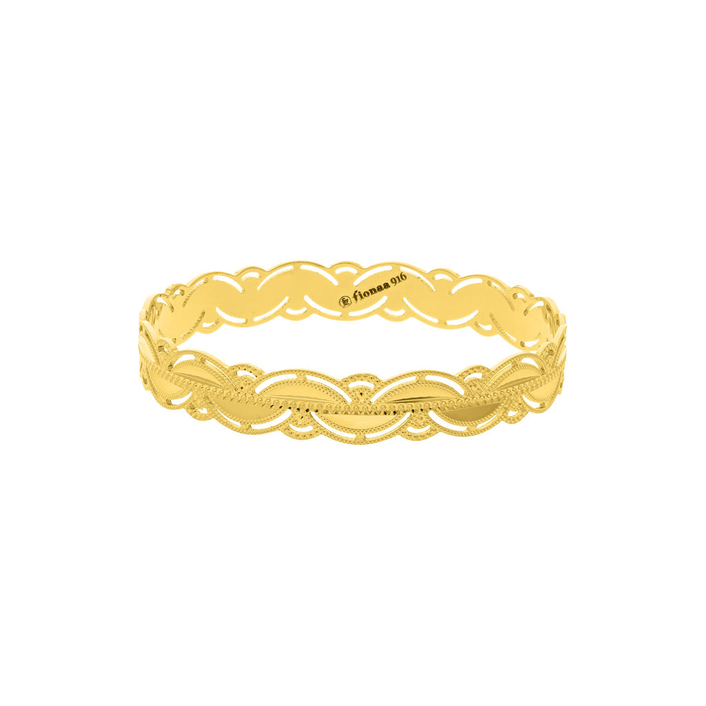 22k Plain Gold Bangles JG-2108-02856