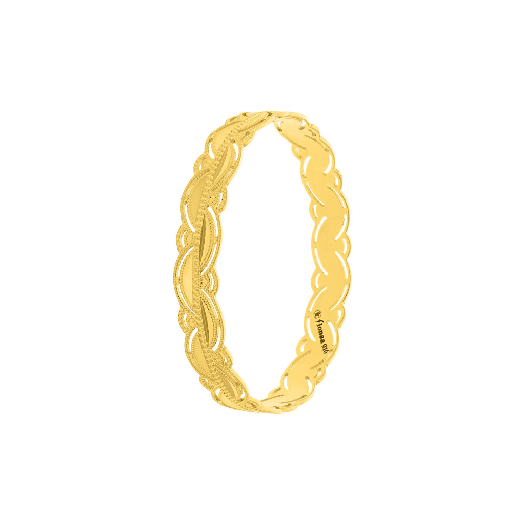 22k Plain Gold Bangles JG-2108-02856