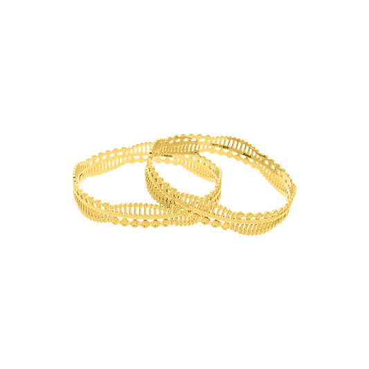 22k Plain Gold Bangles JG-2108-02859