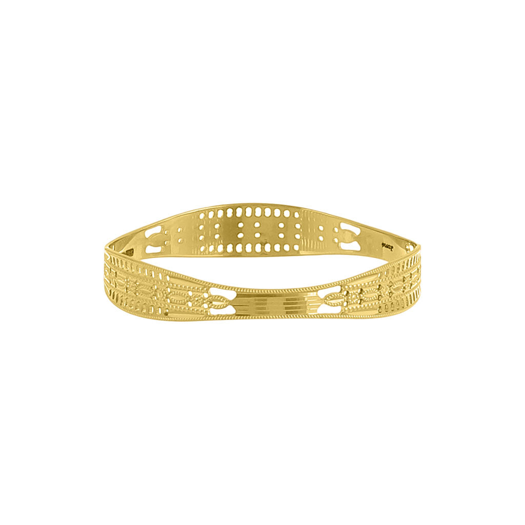 22k Plain Gold Bangles JG-2108-02956