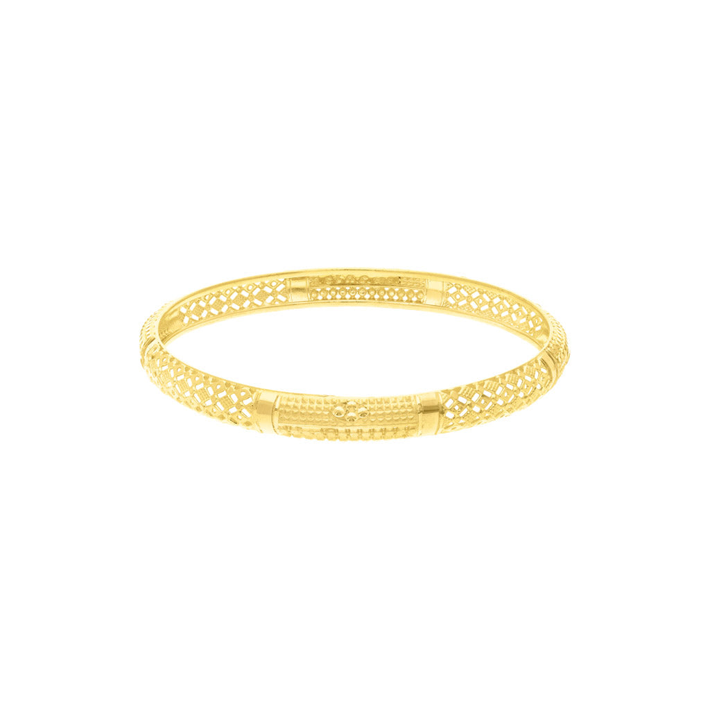 22k Plain Gold Bangles JG-2108-02966