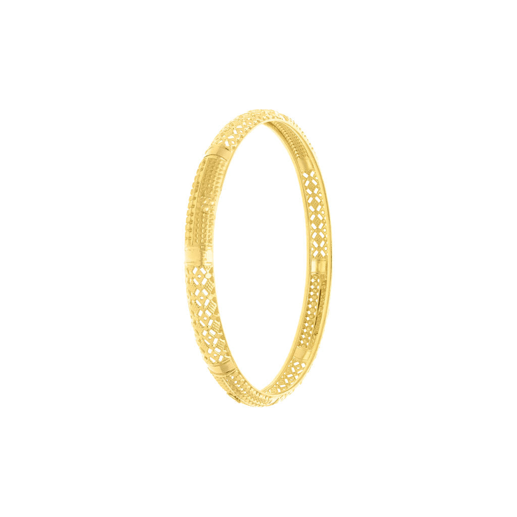 22k Plain Gold Bangles JG-2108-02966