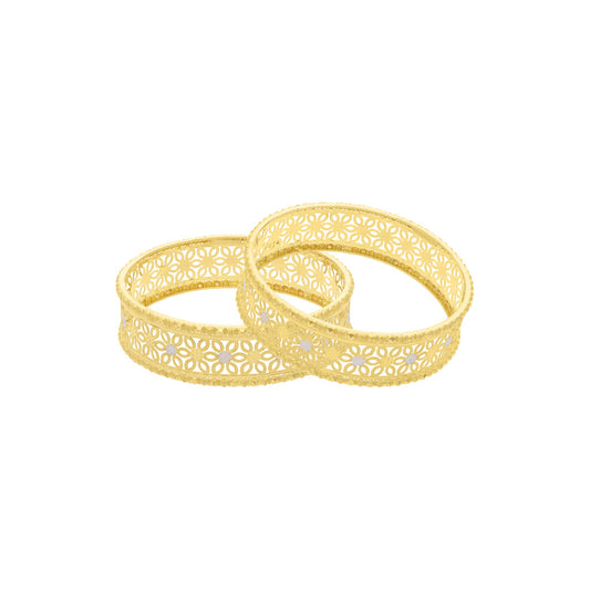 22k Plain Gold Bangles JG-2108-03017