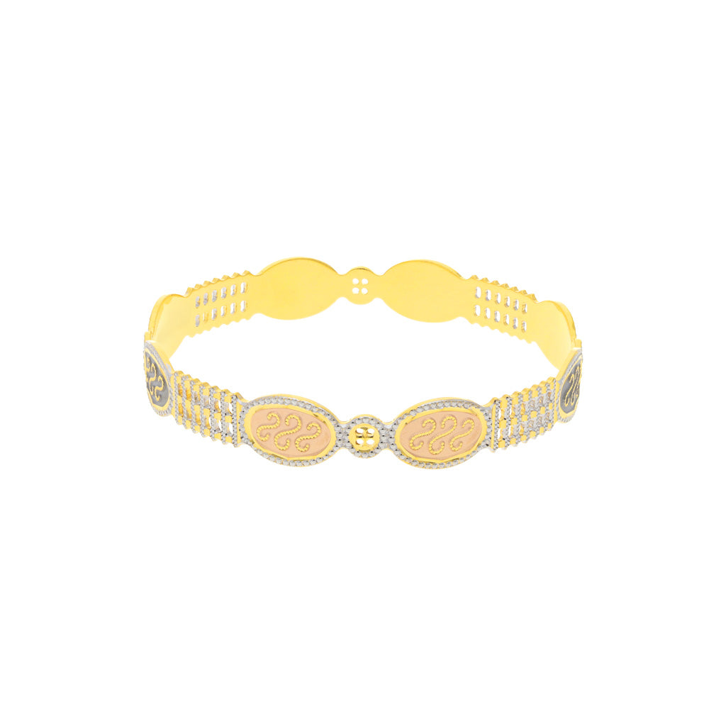 22k Plain Gold Bangles JG-2108-03192