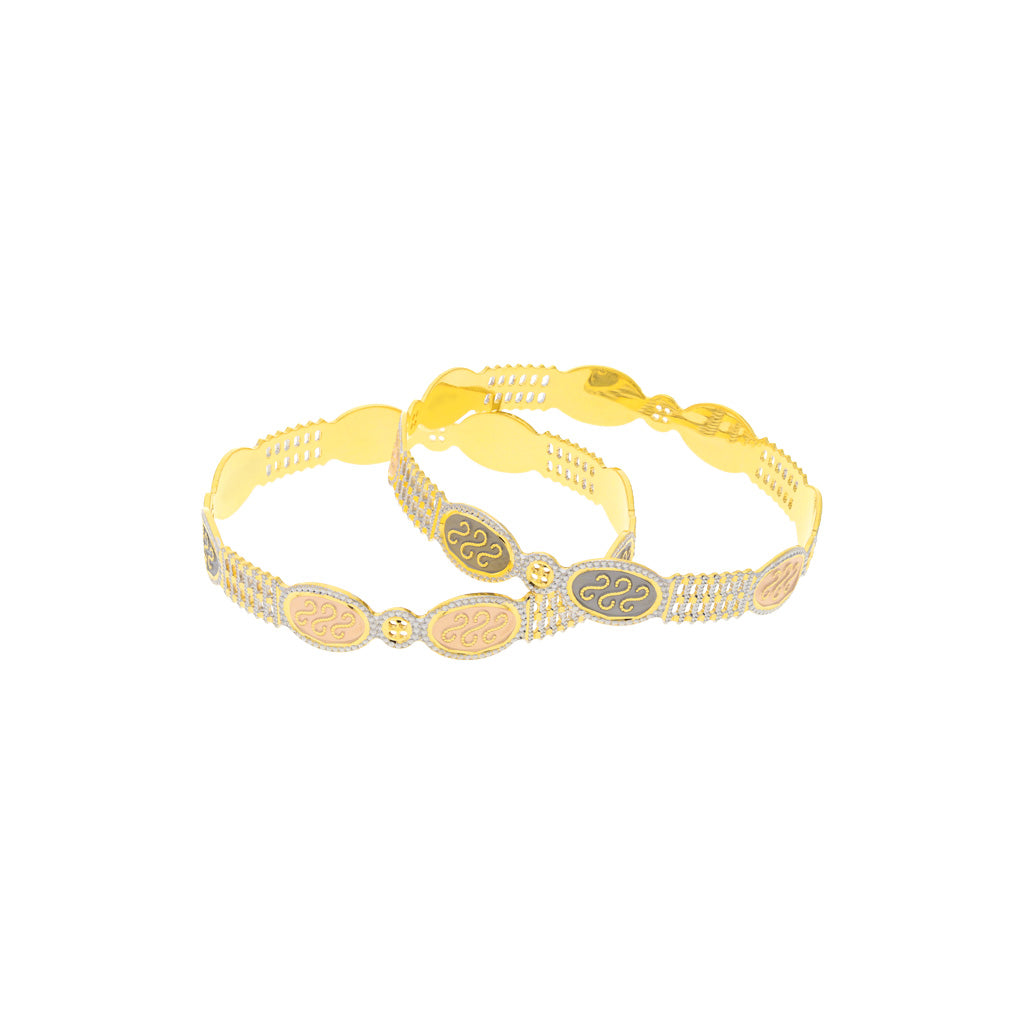 22k Plain Gold Bangles JG-2108-03192