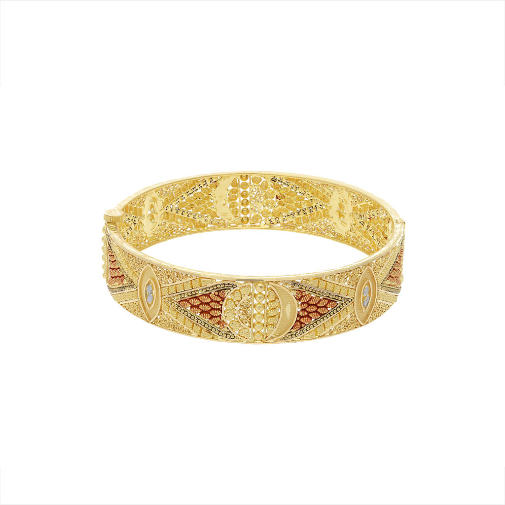 22k Plain Gold Bangles JG-2108-03340