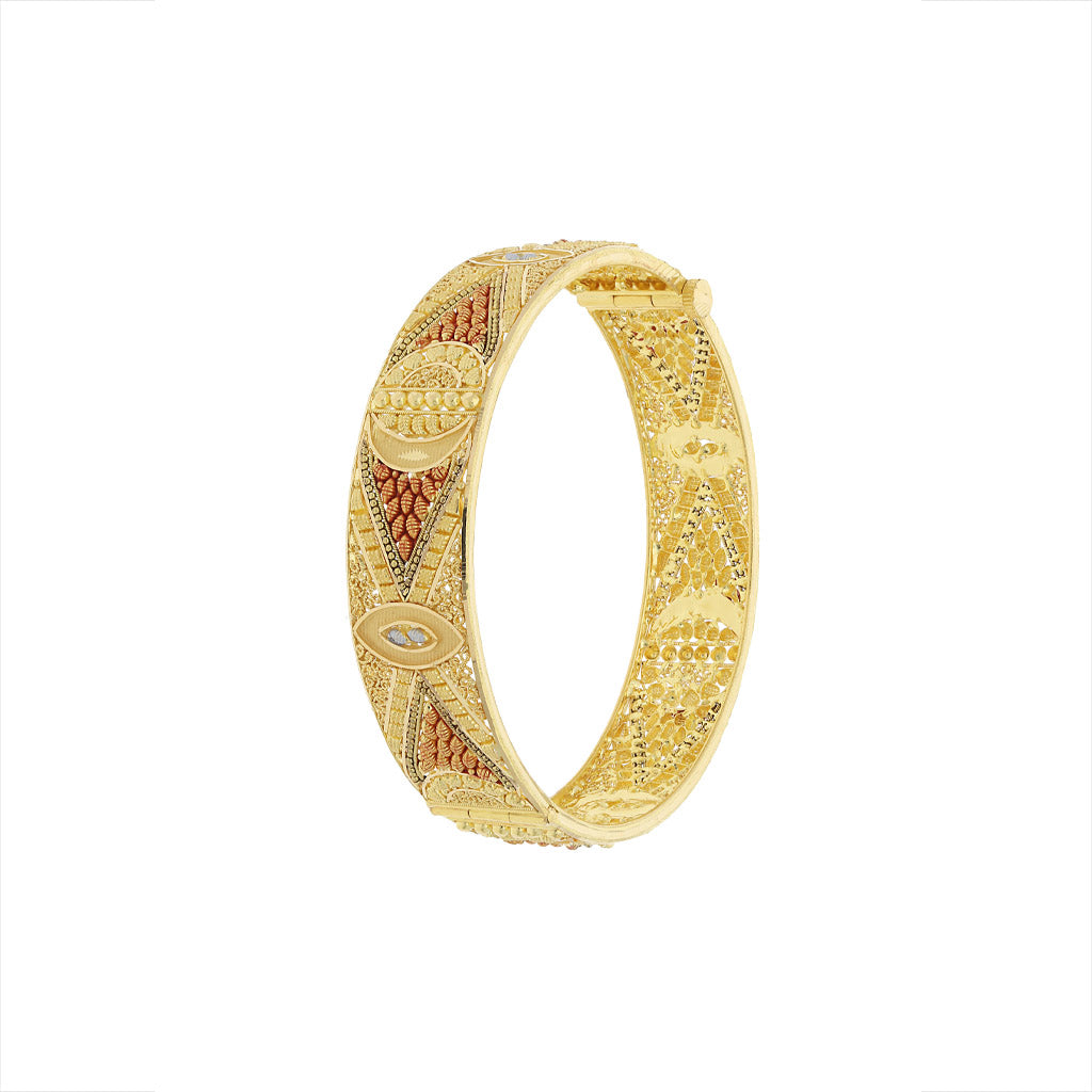 22k Plain Gold Bangles JG-2108-03340