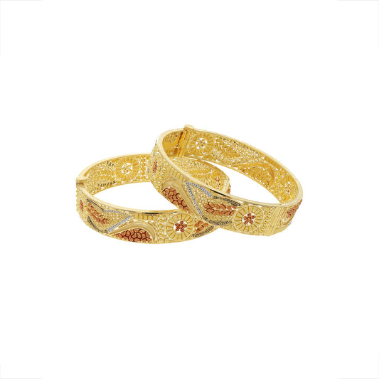 22k Plain Gold Bangles JG-2108-03342