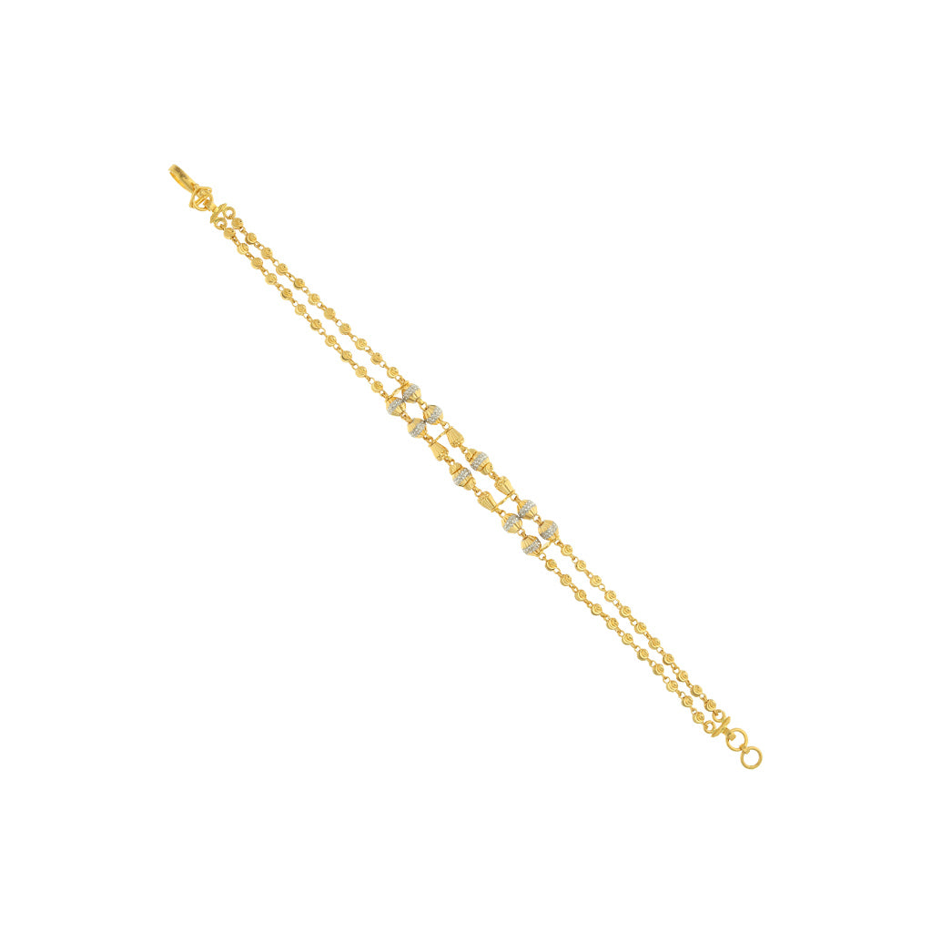 22k Plain Gold Bracelet JG-2108-03915