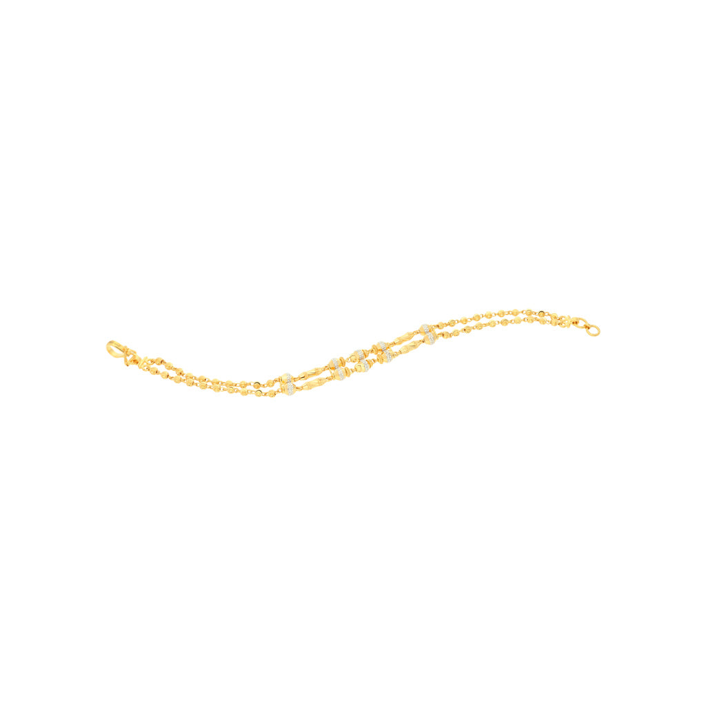 22k Plain Gold Bracelet JG-2108-03922