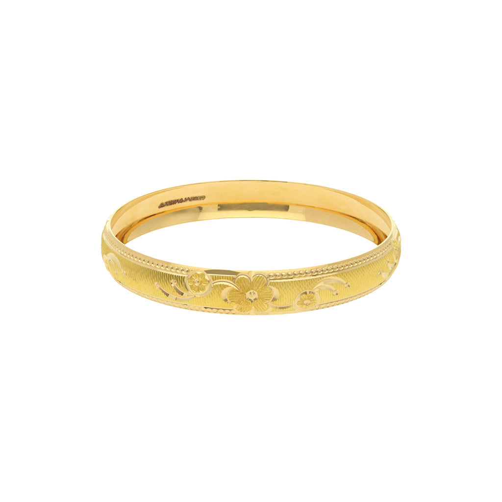 22k Plain Gold Bangles JG-2108-04001