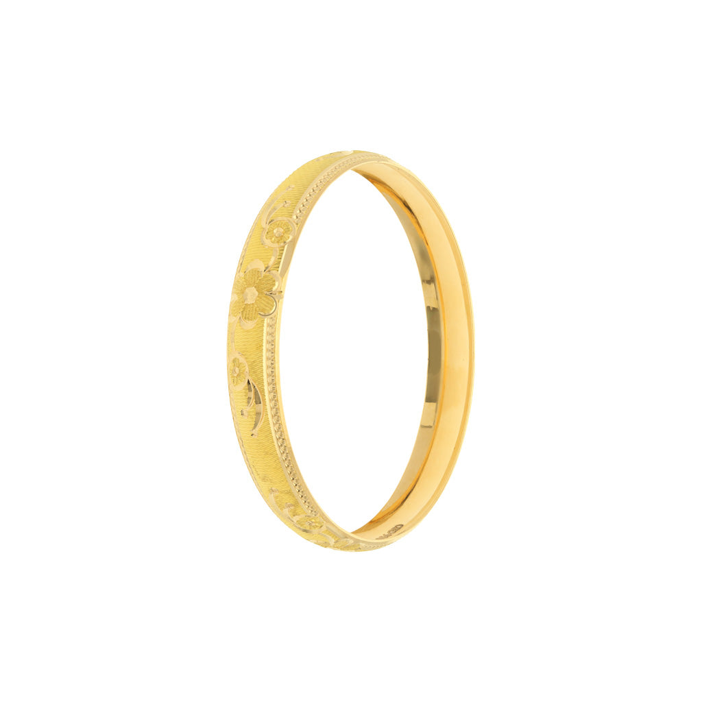 22k Plain Gold Bangles JG-2108-04001