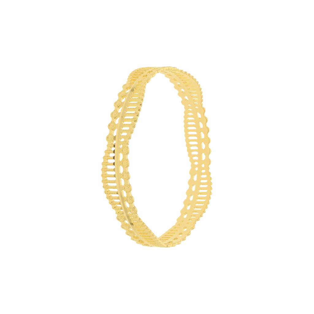 22k Plain Gold Bangles JG-2108-04037