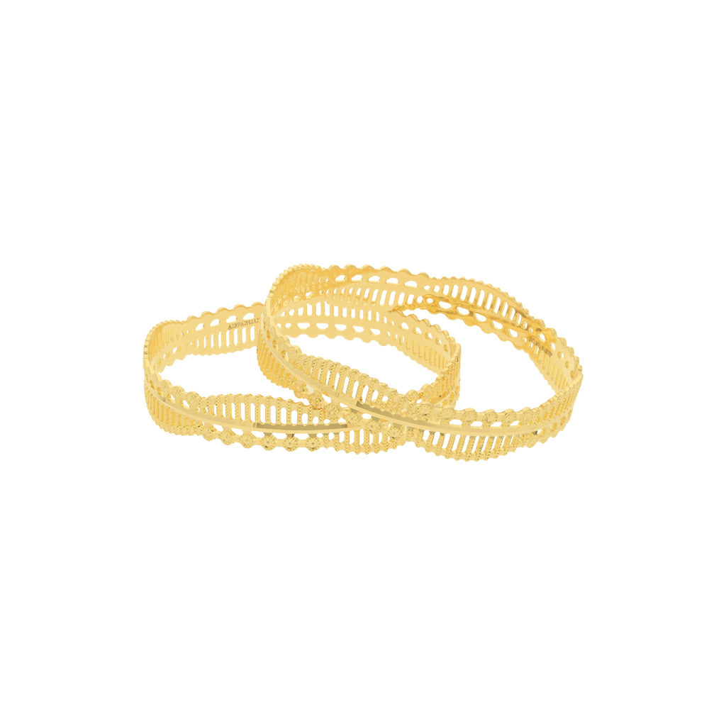 22k Plain Gold Bangles JG-2108-04037