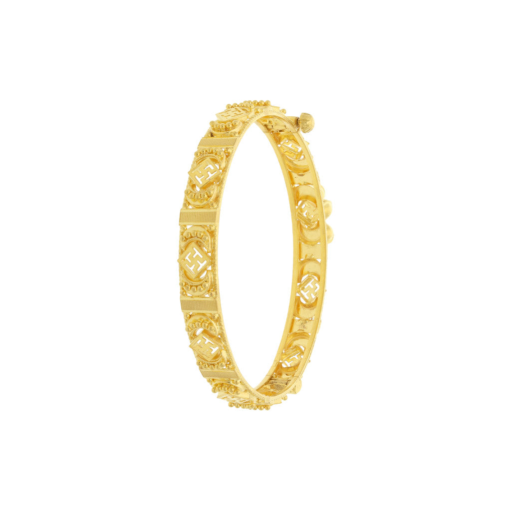 22k Plain Gold Bangles JG-2108-04142