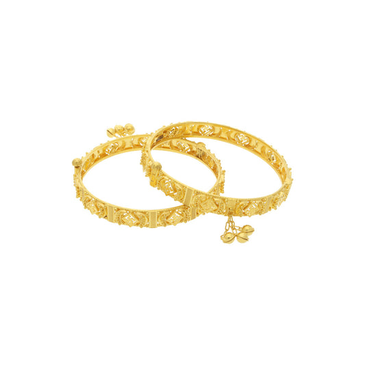 22k Plain Gold Bangles JG-2108-04142