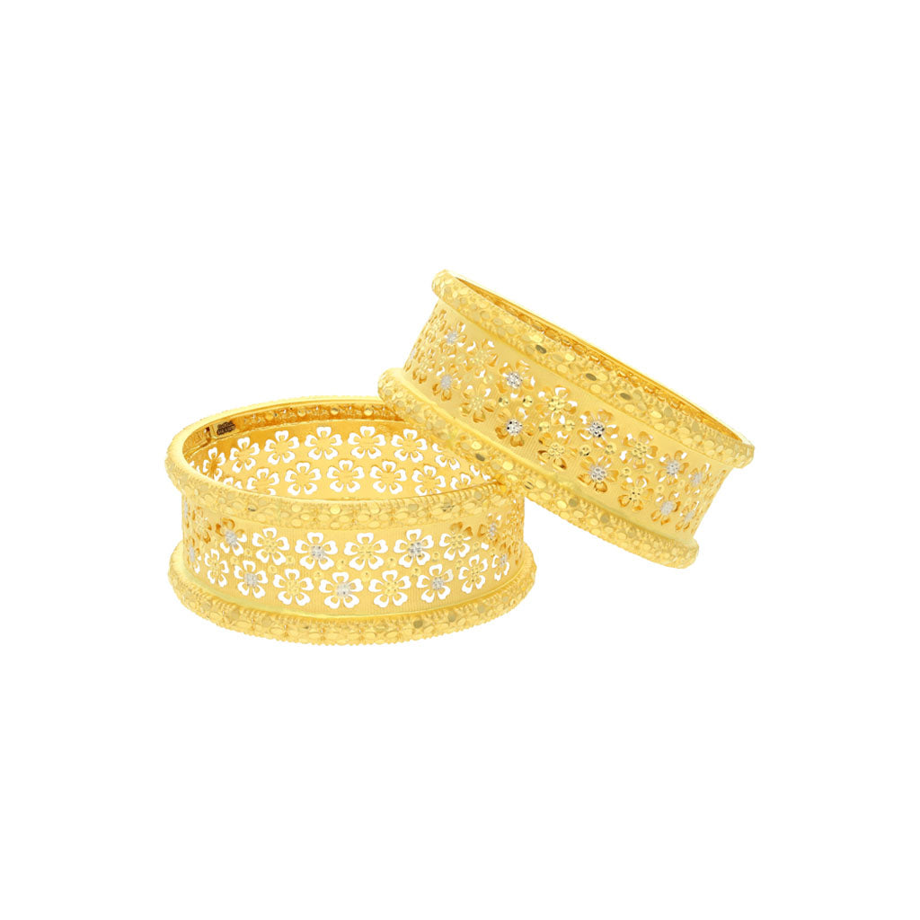 22k Plain Gold Bangles JG-2108-04290