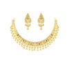 22k Plain Gold Necklace Set JG-2108-04315