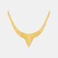 22k Plain Gold Necklace Set JG-2204-06161