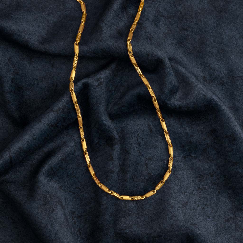 22k Plain Gold Chain JG-2206-06502