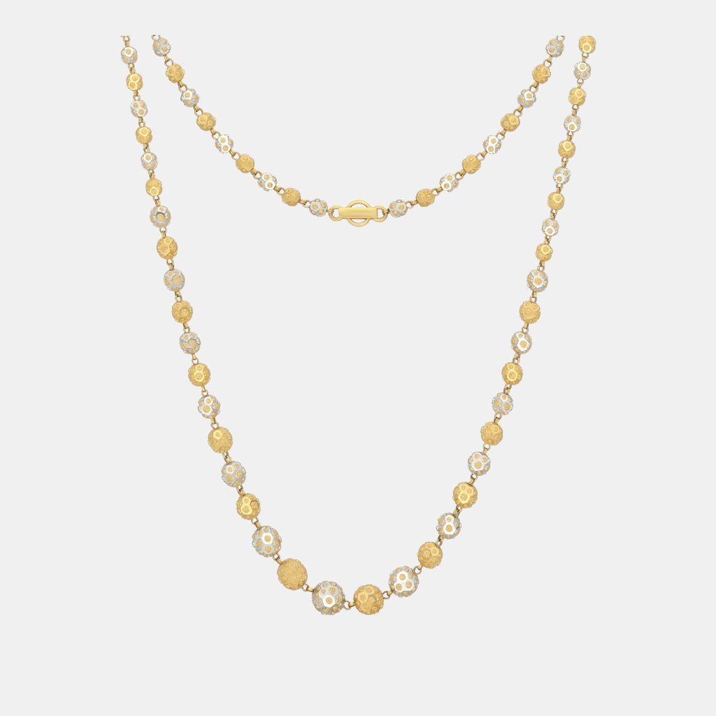 22k Plain Gold Necklace JG-2206-06519 – Jewelegance