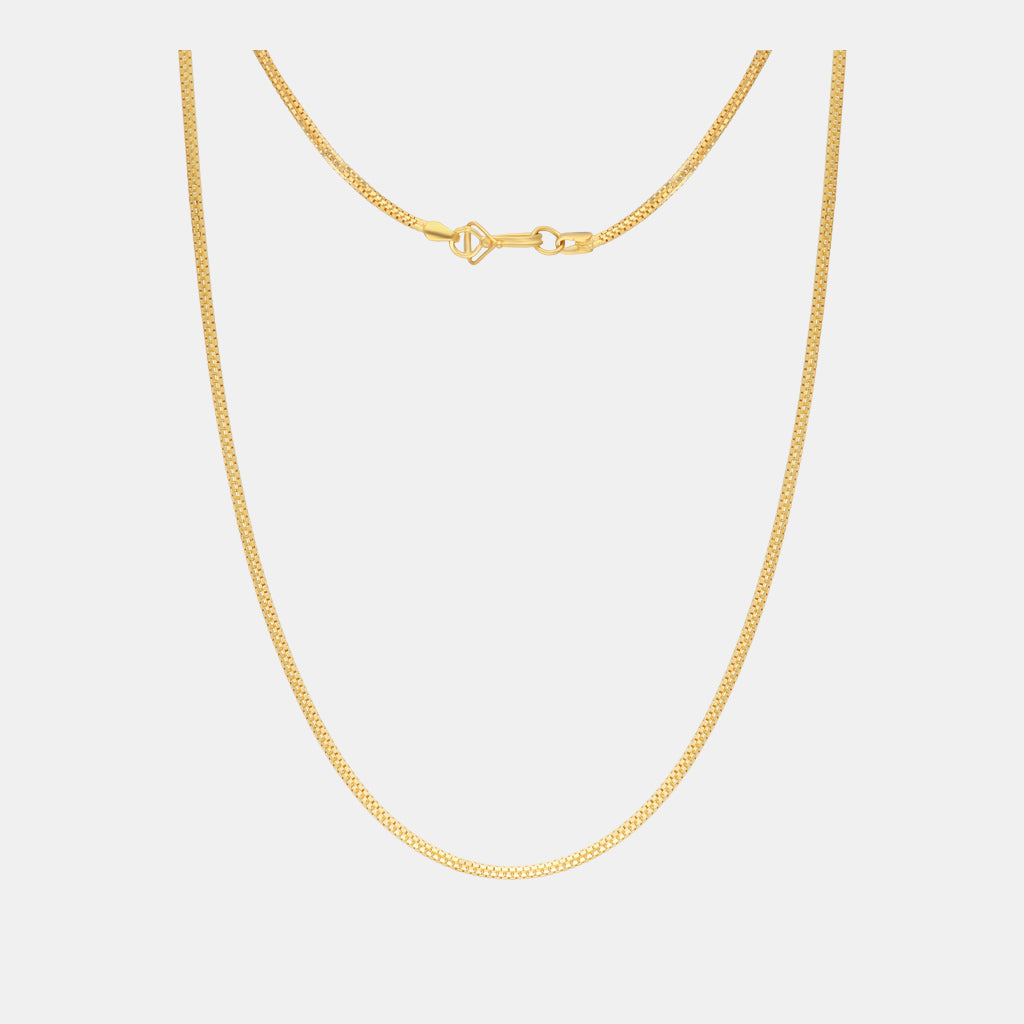 22k Plain Gold Chain JG-2207-06420