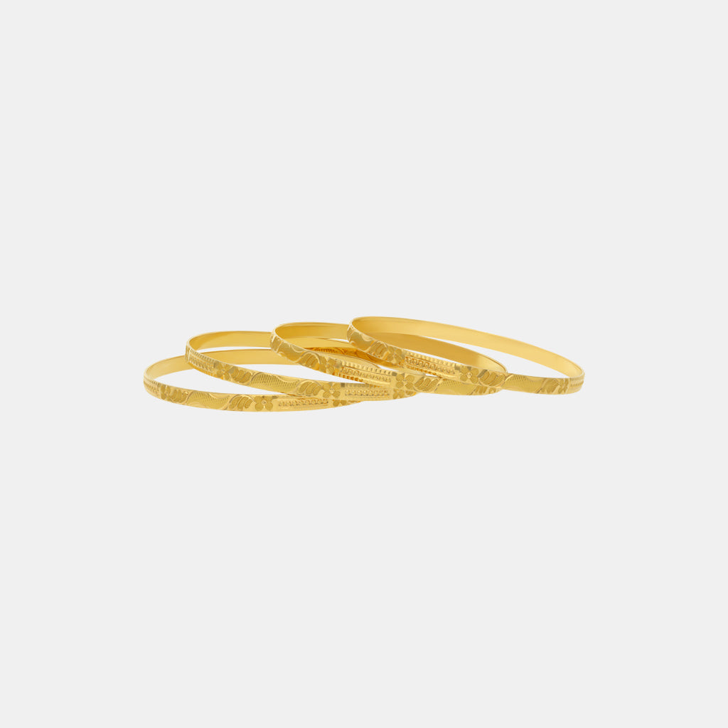 22k Plain Gold Bangles JG-2207-06469