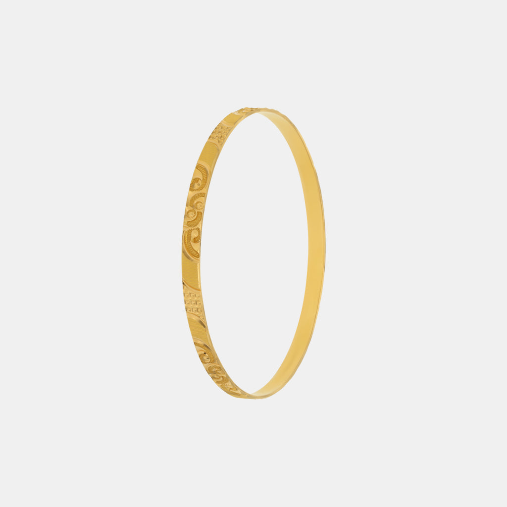 22k Plain Gold Bangles JG-2207-06471