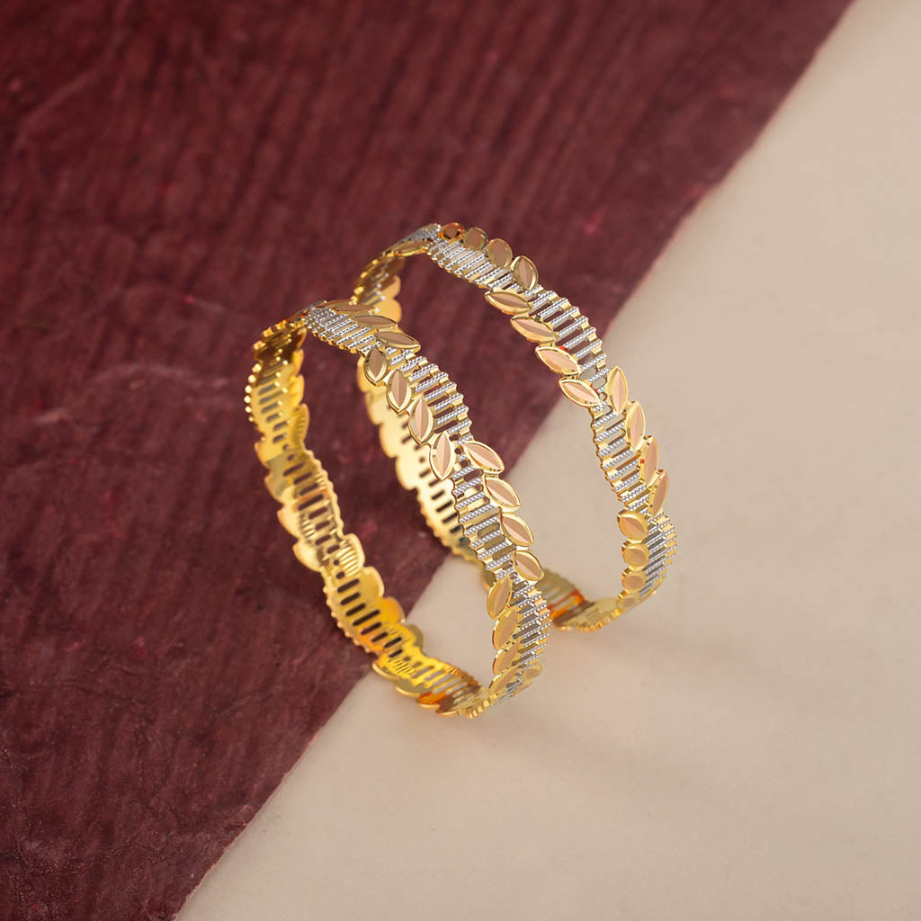 22k Plain Gold Bangles JG-2207-07449