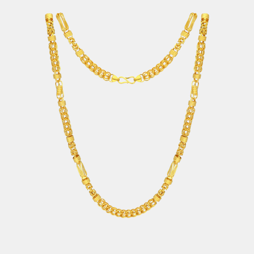 22k Plain Gold Chain JG-2209-07255