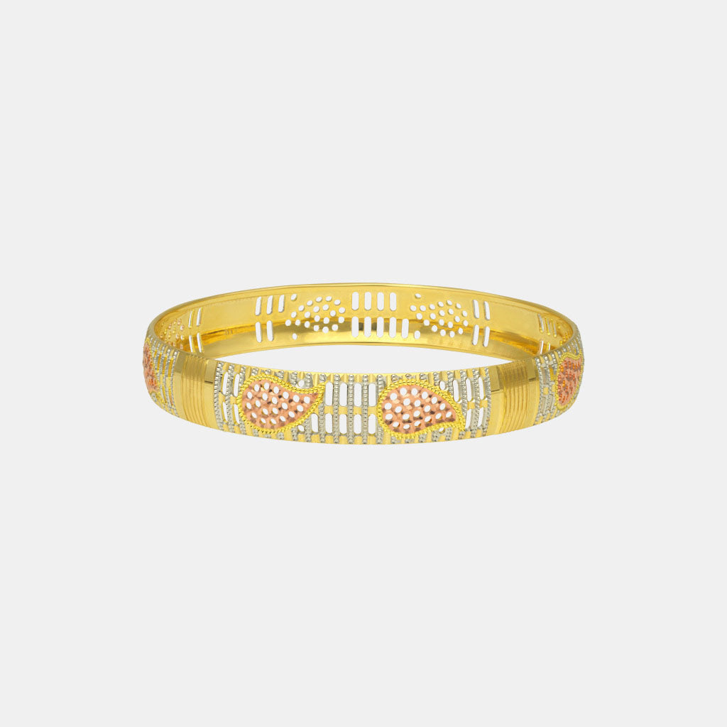 22k Plain Gold Bangles JG-2210-07508