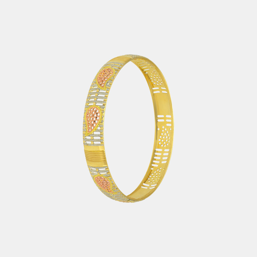 22k Plain Gold Bangles JG-2210-07508