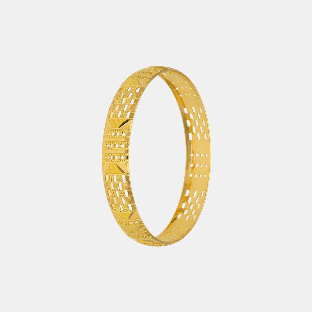 22k Plain Gold Bangles JG-2210-07510