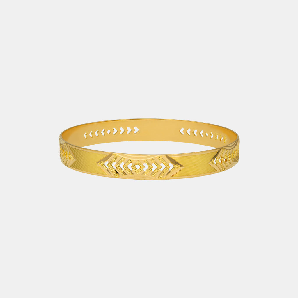 22k Plain Gold Bangles JG-2210-07512