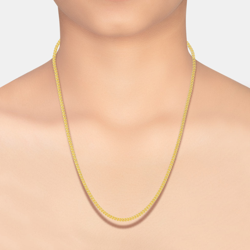 22k Plain Gold Chain JG-2210-07529